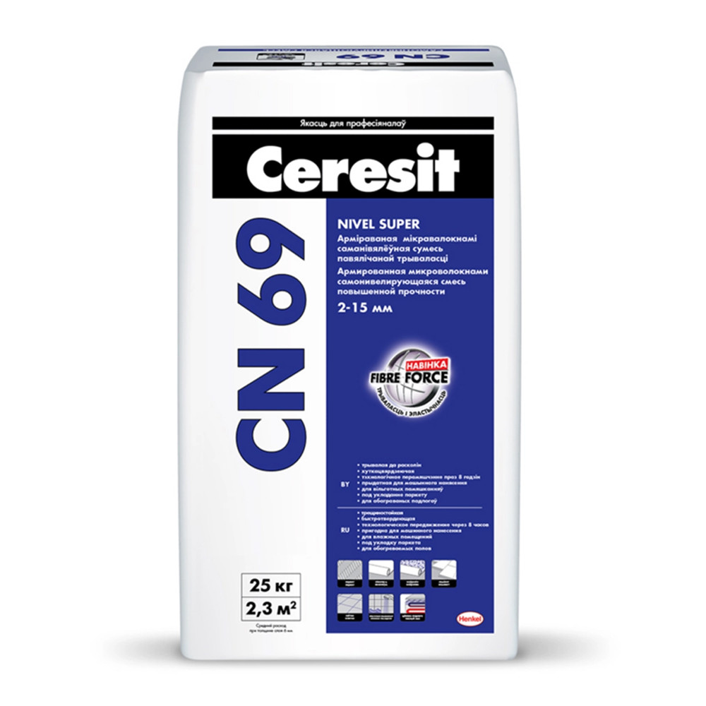 Ceresit CN 69 — Самонивелирующаяся смесь повышенной прочности