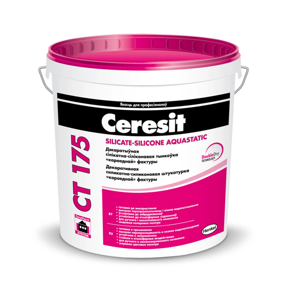 Ceresit CT 175 Декоративная силикатно-силиконовая штукатурка «короед» - фото 1 - id-p220749181