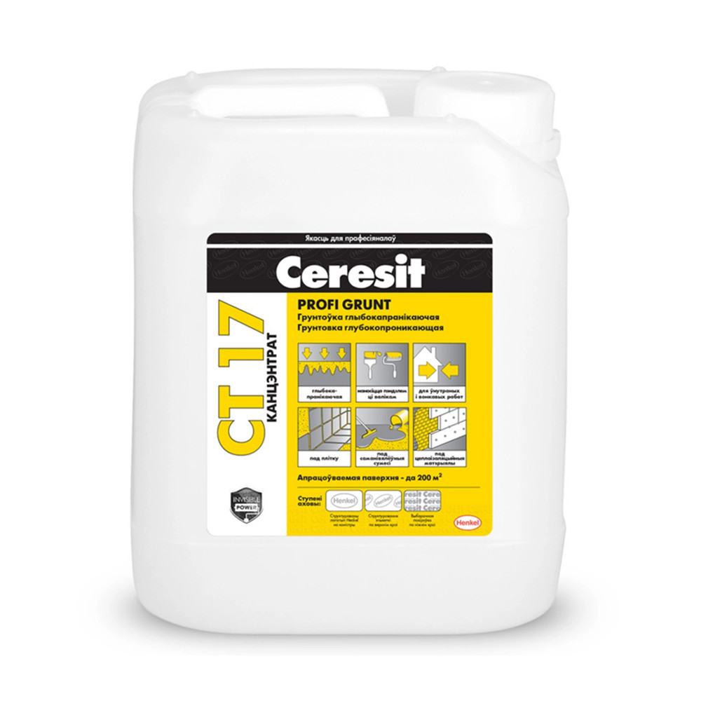 Ceresit CT 17 PROFI GRUNT — Глубокопроникающая грунтовка, концентрат, 1 л.