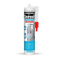 Ceresit CS 15 EXPRESS Санитарный силиконовый герметик быстрого действия, белый