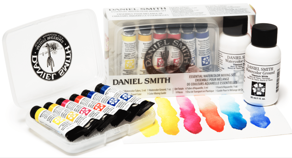 Набор акварели Daniel Smith 5 мл Tubes - Essentials Mixing Set - 6 туб + грунт - фото 1 - id-p220749873