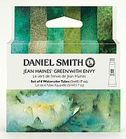 Набор акварели Daniel Smith 5 мл Tubes - Jean Haines' Green With Envy Set - 6 туб