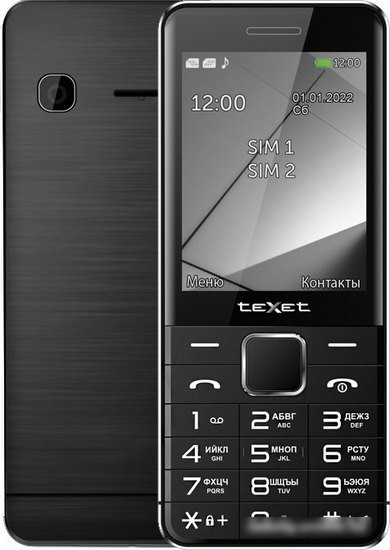 Кнопочный телефон TeXet TM-425 (черный) - фото 1 - id-p220750526