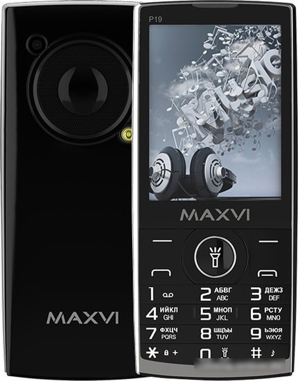 Мобильный телефон Maxvi P19 (черный) - фото 1 - id-p220750528