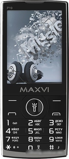 Мобильный телефон Maxvi P19 (черный) - фото 2 - id-p220750528