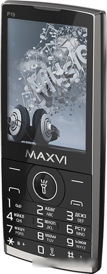 Мобильный телефон Maxvi P19 (черный) - фото 4 - id-p220750528