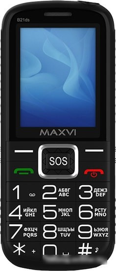 Мобильный телефон Maxvi B21ds (черный) - фото 2 - id-p220750530