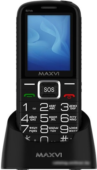 Мобильный телефон Maxvi B21ds (черный) - фото 4 - id-p220750530