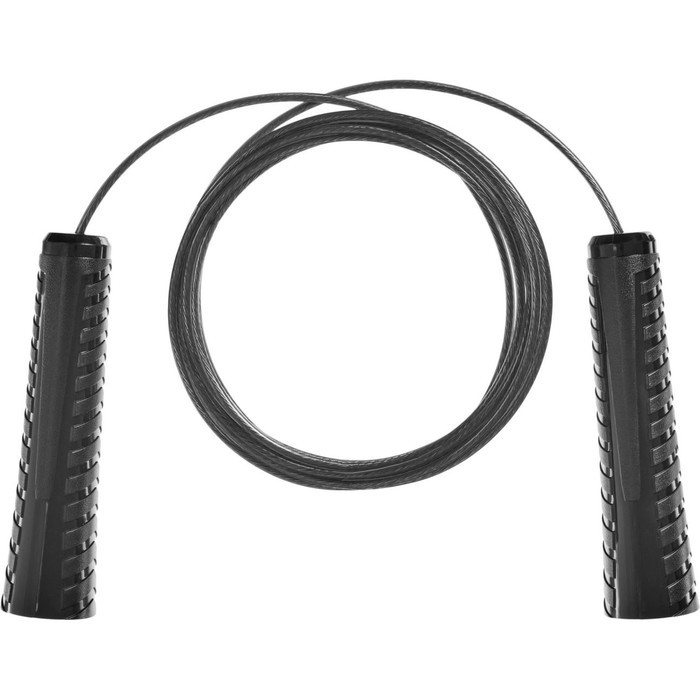 Скакалка с металлическим шнуром Bradex SF 0878, для фитнеса, 3 метра, черная - фото 1 - id-p220751164