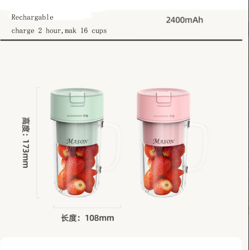 Портативный блендер-кружка CRUSHER JUICER LL-898, 340 ml - фото 2 - id-p220751321