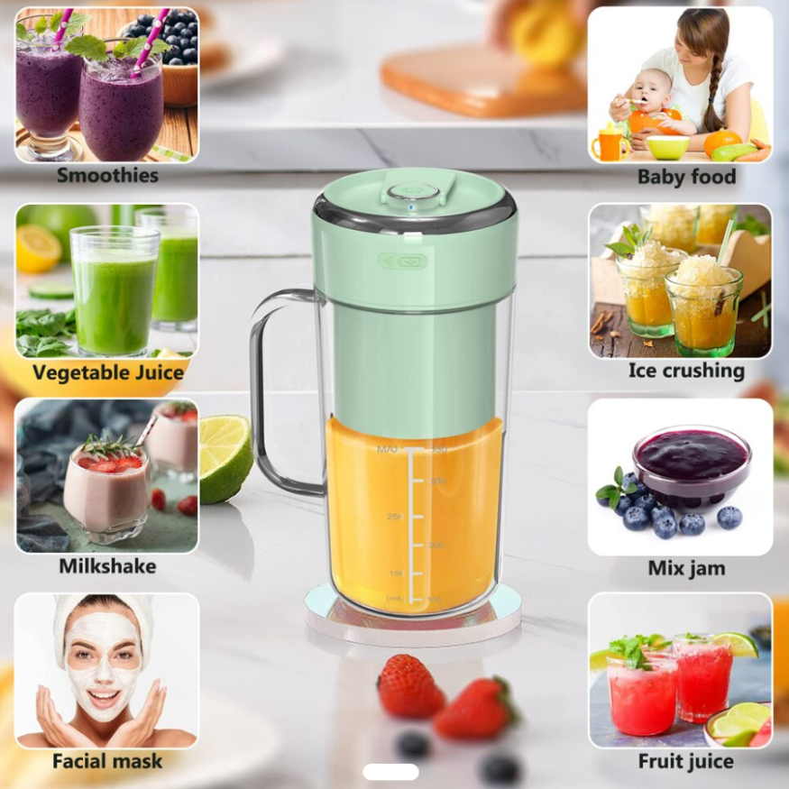 Портативный блендер-кружка CRUSHER JUICER LL-898, 340 ml - фото 1 - id-p220751321