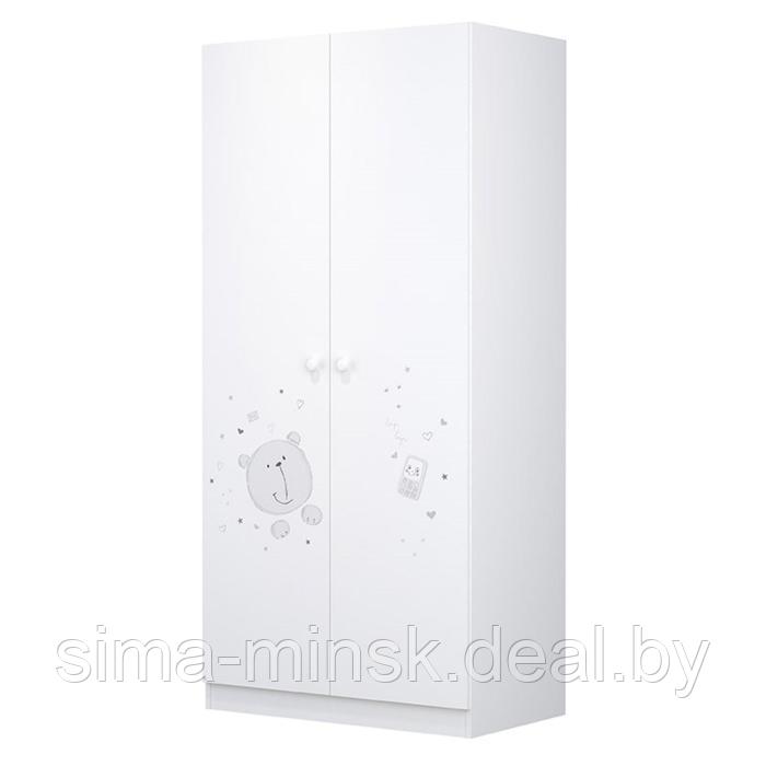 Шкаф French, двухсекционный, 190х89,8х50 см, цвет белый - фото 1 - id-p220755836