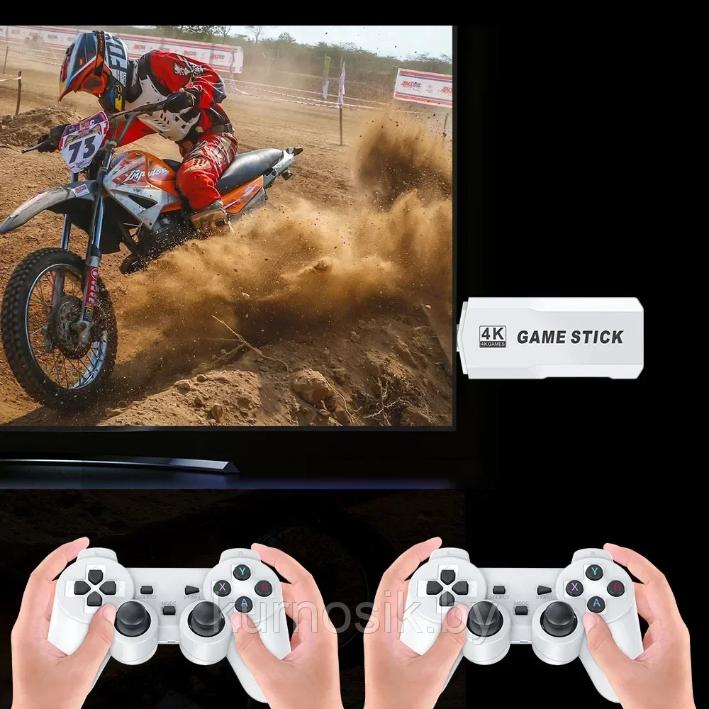 Ретро игровая консоль 4K HD Video TV Game Stick, 64G - фото 5 - id-p220756751