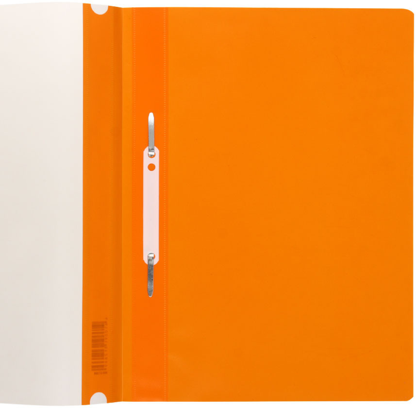 Папка-скоросшиватель пластиковая А4 «Стамм» толщина пластика 0,18 мм, оранжевая