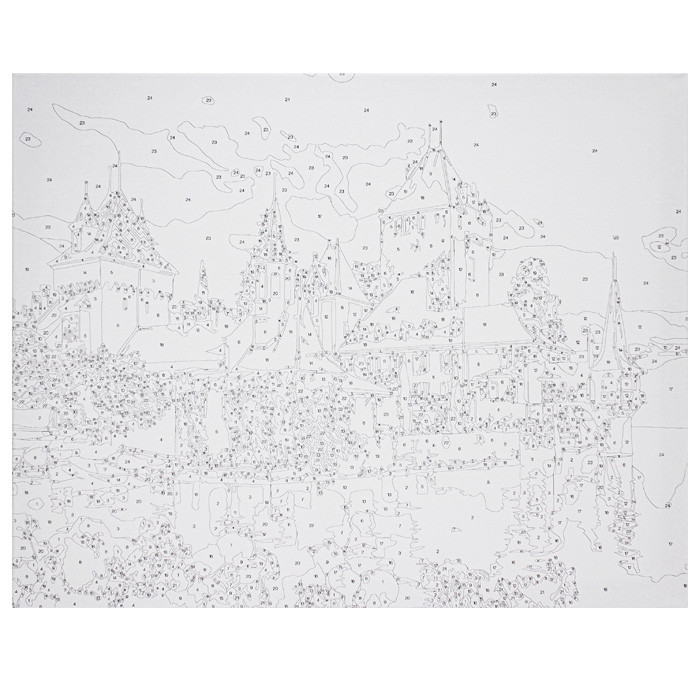 Набор для творчества "Рисование по номерам" 40*50см Замок Швейцарии DV-9521-8 - фото 2 - id-p220756851