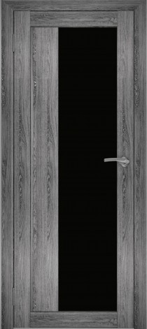 Двери межкомнатные экошпон Амати 9 Черное стекло - фото 2 - id-p120996086