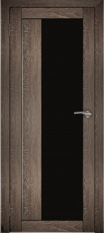Двери межкомнатные экошпон Амати 9 Черное стекло - фото 8 - id-p120996086