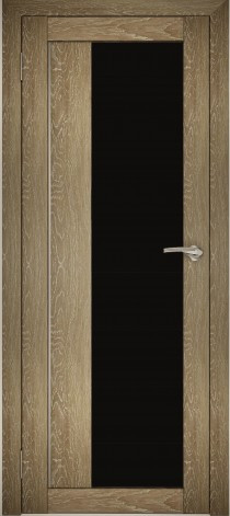 Двери межкомнатные экошпон Амати 9 Черное стекло - фото 9 - id-p120996086