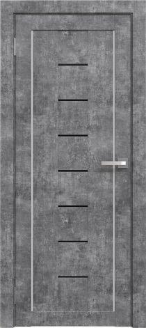 Двери межкомнатные экошпон Амати 10 Черное стекло - фото 5 - id-p120996187
