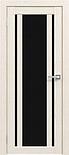 Двери межкомнатные экошпон  Амати 11 Черное стекло, фото 4