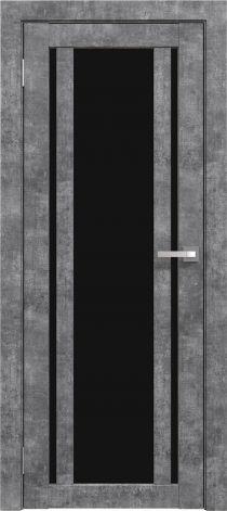 Двери межкомнатные экошпон Амати 11 Черное стекло - фото 9 - id-p120996406