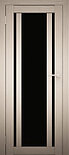 Двери межкомнатные экошпон  Амати 11 Черное стекло, фото 10