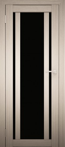 Двери межкомнатные экошпон Амати 11 Черное стекло - фото 10 - id-p120996406