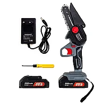 Пила цепная аккумуляторная ProfiPower MKGSD-18V (2 АКБ 2 А/ч, 2 шины и цепи 10 и 15 см) E0096, фото 3