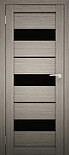 Двери межкомнатные экошпон  Амати 12 Черное стекло, фото 7
