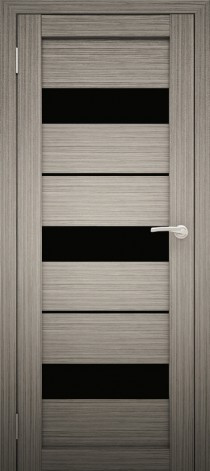 Двери межкомнатные экошпон Амати 12 Черное стекло - фото 7 - id-p120996635