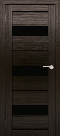 Двери межкомнатные экошпон Амати 12 Черное стекло - фото 6 - id-p120996635