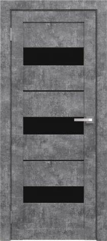 Двери межкомнатные экошпон Амати 12 Черное стекло - фото 9 - id-p120996635