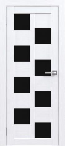 Двери межкомнатные экошпон Амати 13 Черное стекло - фото 4 - id-p121005693