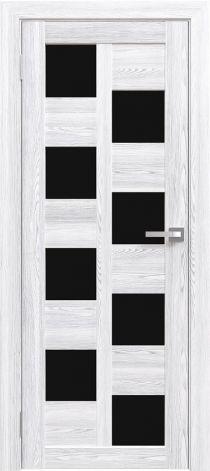 Двери межкомнатные экошпон Амати 13 Черное стекло - фото 7 - id-p121005693