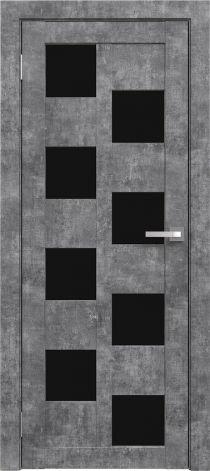 Двери межкомнатные экошпон Амати 13 Черное стекло - фото 9 - id-p121005693