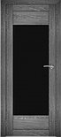 Двери межкомнатные экошпон  Амати 14 Черное стекло, фото 6