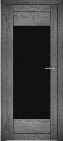 Двери межкомнатные экошпон Амати 14 Черное стекло - фото 6 - id-p123412797