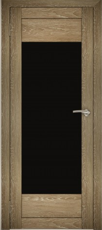 Двери межкомнатные экошпон Амати 14 Черное стекло - фото 7 - id-p123412797