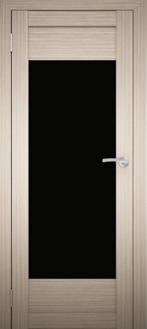 Двери межкомнатные экошпон Амати 14 Черное стекло - фото 9 - id-p123412797