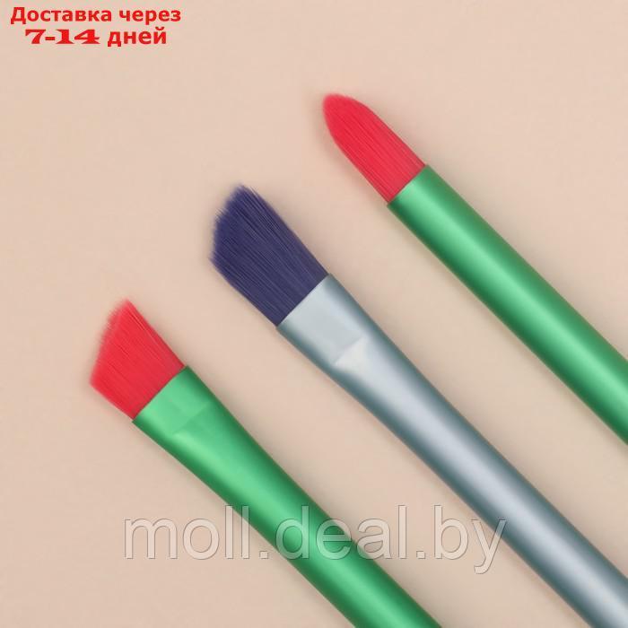 Набор кистей для макияжа "PENCIL", 5 предметов, разноцветные - фото 6 - id-p220733398