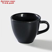 Чашка кофейная 70 мл ф.Профи "Акварель", цвет черный