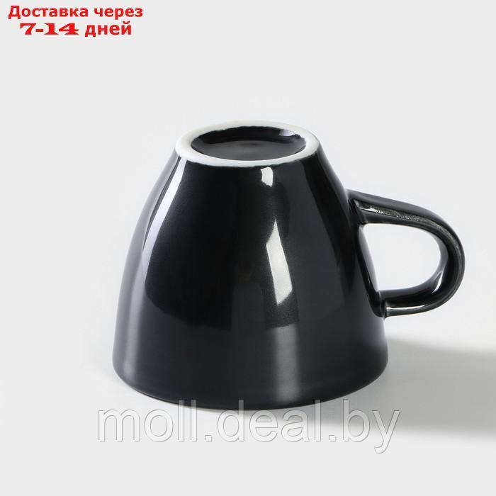 Чашка кофейная 70 мл ф.Профи "Акварель", цвет черный - фото 3 - id-p220737449