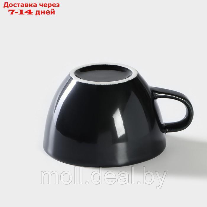 Чашка кофейная 210 мл ф.Профи "Акварель", цвет черный - фото 3 - id-p220737451
