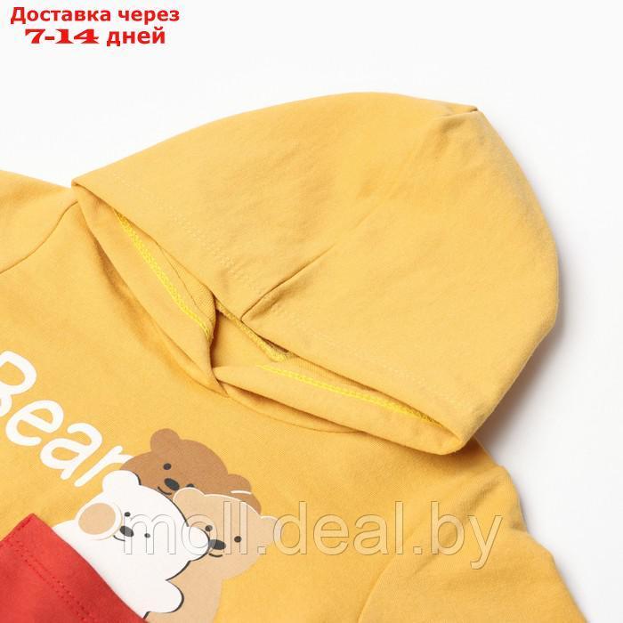 Комплект детский (лонгслив/брюки), цвет желтый, рост 68 см - фото 2 - id-p220739426