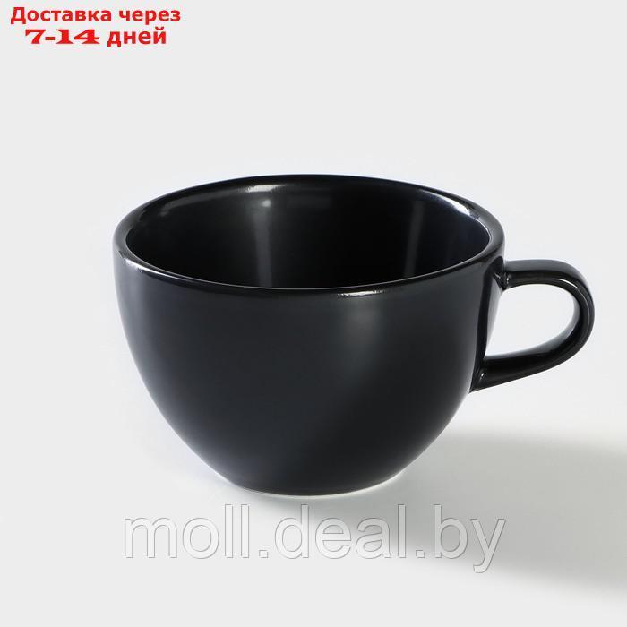 Чашка кофейная 320 мл ф.Профи "Акварель", цвет черный