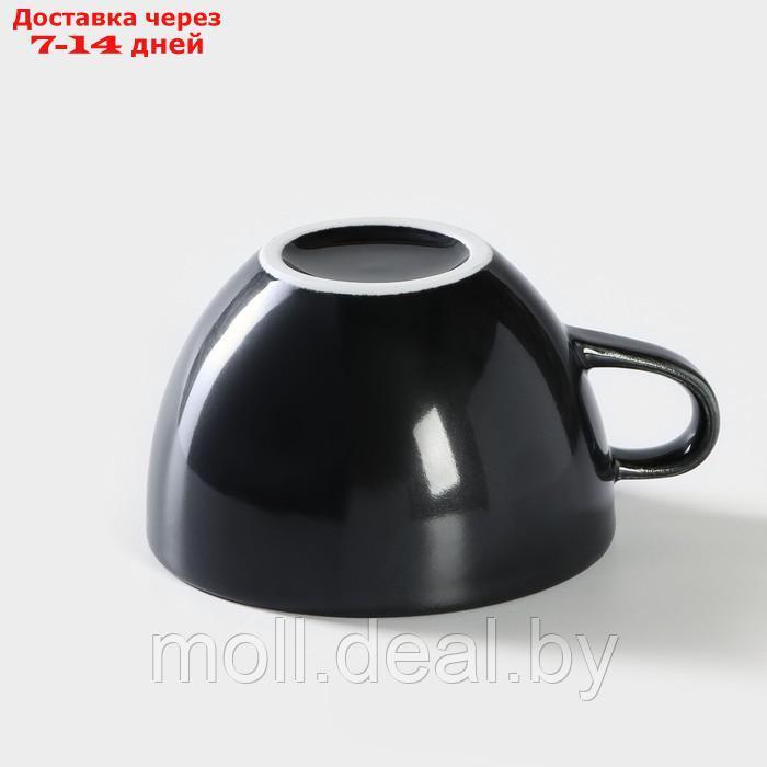 Чашка кофейная 320 мл ф.Профи "Акварель", цвет черный - фото 3 - id-p220737457