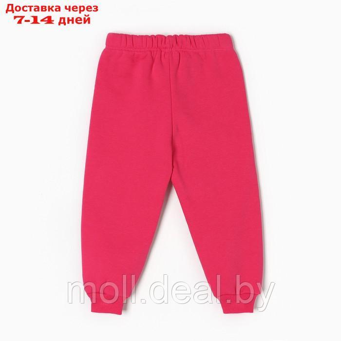 Комплект (лонгслив/брюки) для девочки, цвет фуксия, рост 92 см - фото 9 - id-p220739442