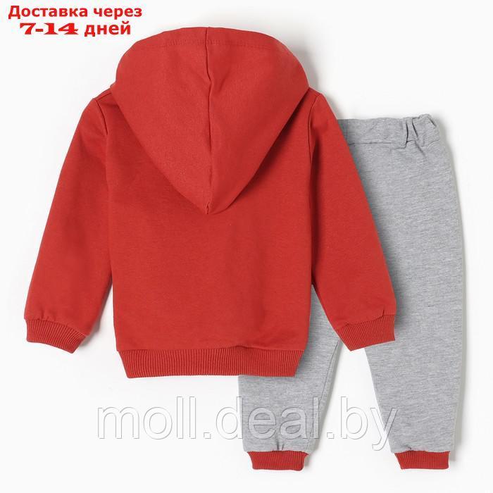 Комплект детский (лонгслив/брюки), цвет красный, рост 68 см - фото 6 - id-p220739449