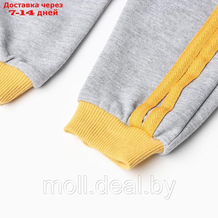 Комплект детский (лонгслив/брюки), цвет желтый, рост 74 см - фото 5 - id-p220739450