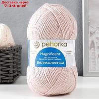 Пряжа "Великолепная" 30% ангора, 70% акрил объёмный 300м/100гр (254-Пепел)